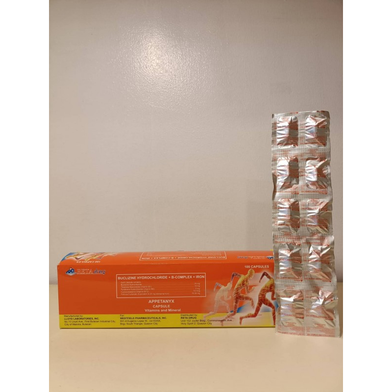 APPETANYX Buclizine Hydrochloride / Vitamin B Complex (Vit. B1, B6